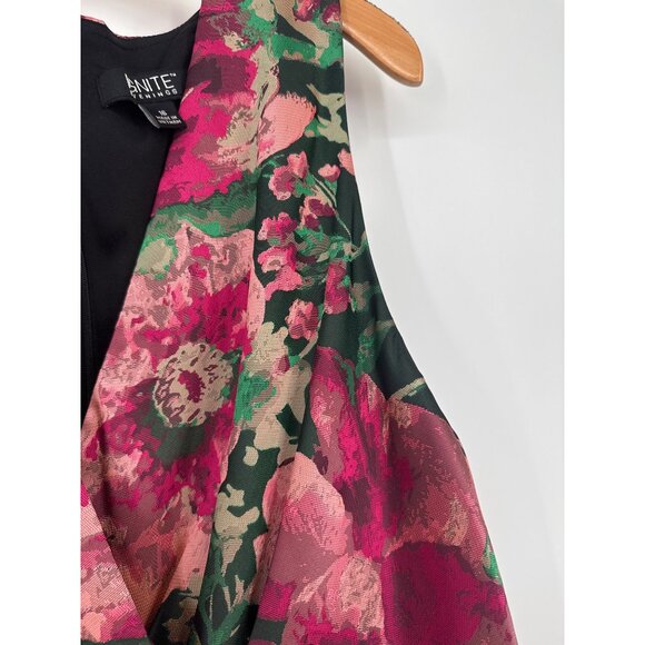 Ignite Evenings Womens Sleeveless Floral Jacquard  Midi Dress size 16 new $149 - Picture 5 of 10